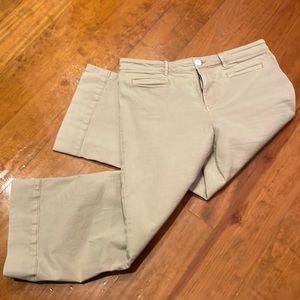 Loft wide leg khaki jeans